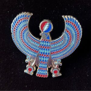 Grateful Dead Horus Falcon Enamel Pin ⚡️ Steal Your Face Egypt Ankh Deadhead
